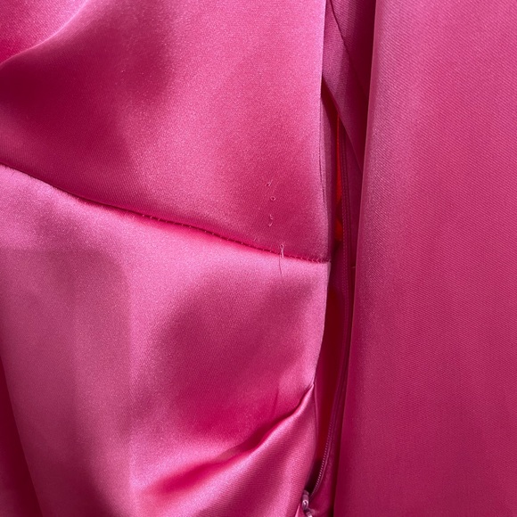 Zara hot pink satin dress - Picture 3 of 7